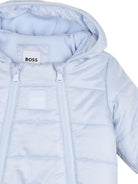 Tuta da neve per neonato Boss Kids azzurra con finitura imbottita J53317 771 BOSS KIDS 