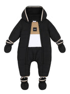 Tuta da neve per neonato Boss Kids nera con finitura imbottita J53318 09B BOSS KIDS 