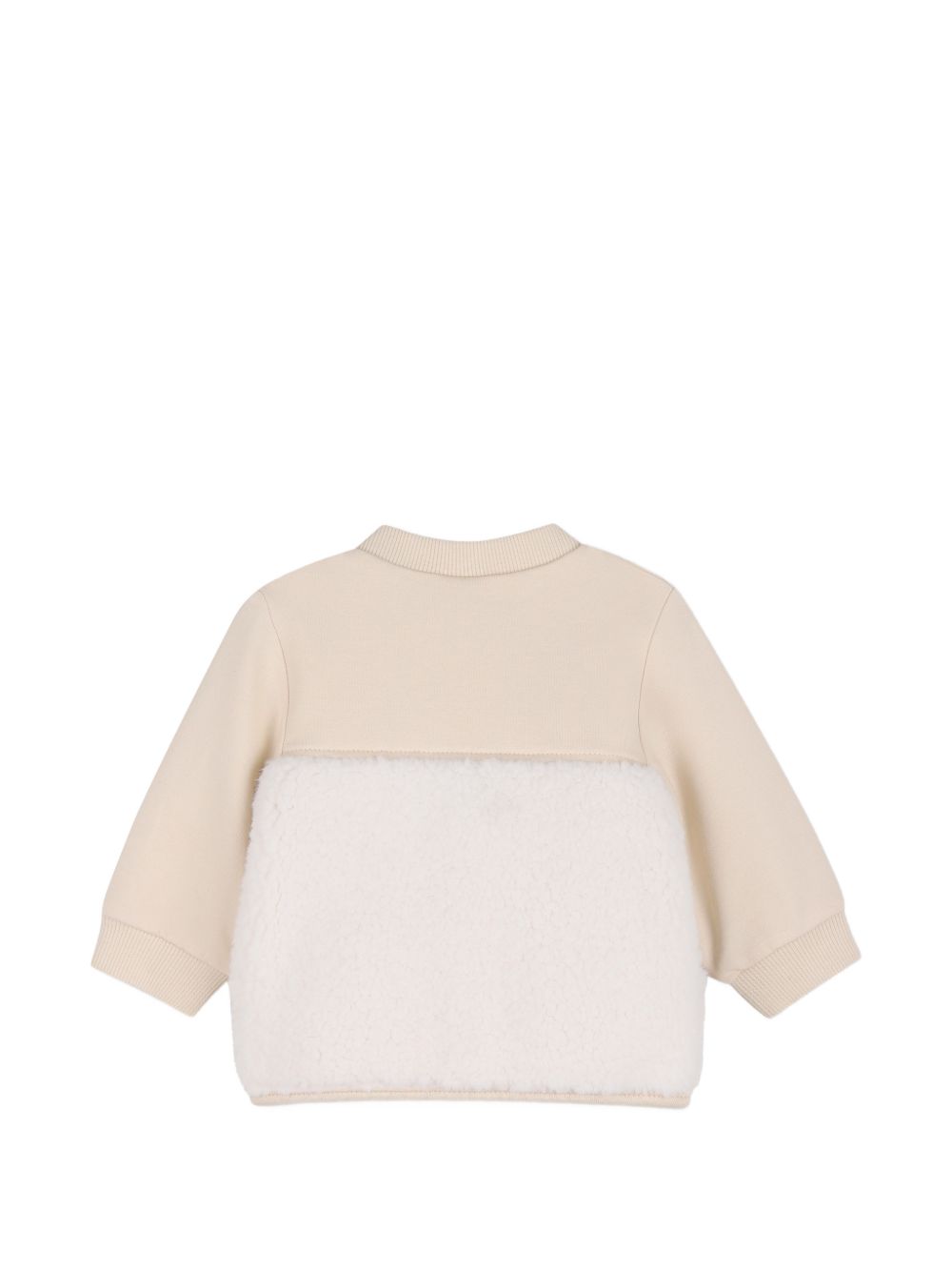 Tuta sportiva per neonato Boss Kids beige con inserti in pelliccia sintetica J53320 21K BOSS KIDS 
