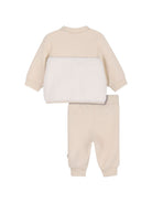 Tuta sportiva per neonato Boss Kids beige con inserti in pelliccia sintetica J53320 21K BOSS KIDS 