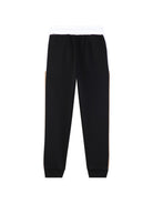 Pantaloni sportivi per bambino Boss Kids neri con stampa logo J53341 09B BOSS KIDS 