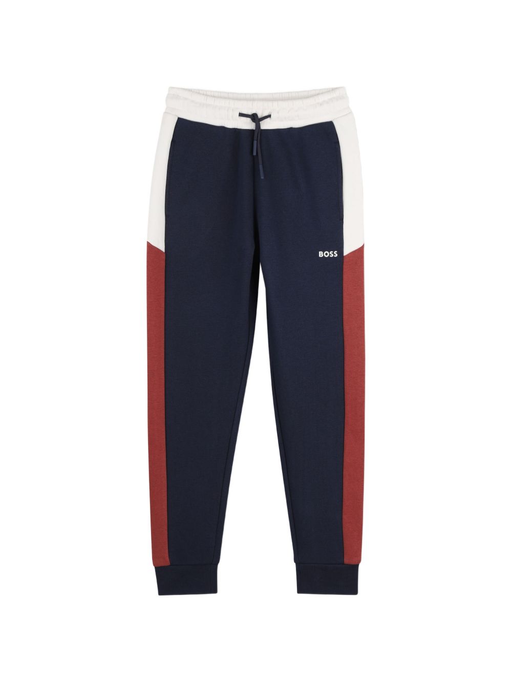Pantaloni sportivi per bambino Boss Kids blu con stampa logo J53341 849 BOSS KIDS 