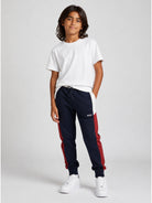 Pantaloni sportivi per bambino Boss Kids blu con stampa logo J53341 849 BOSS KIDS 