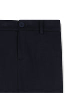 Pantaloni sartoriali per bambino Boss Kids blu con taglio dritto J53349 862 BOSS KIDS 
