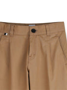 Pantaloni per bambino Boss Kids marroni con dettaglio plissettato J53350 269 BOSS KIDS 
