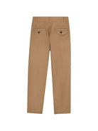 Pantaloni per bambino Boss Kids marroni con dettaglio plissettato J53350 269 BOSS KIDS 