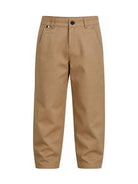 Pantaloni per bambino Boss Kids marroni con dettaglio plissettato J53350 269 BOSS KIDS 