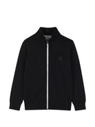Cardigan per bambino Boss Kids nero con applicazione logo J53360 09B BOSS KIDS 