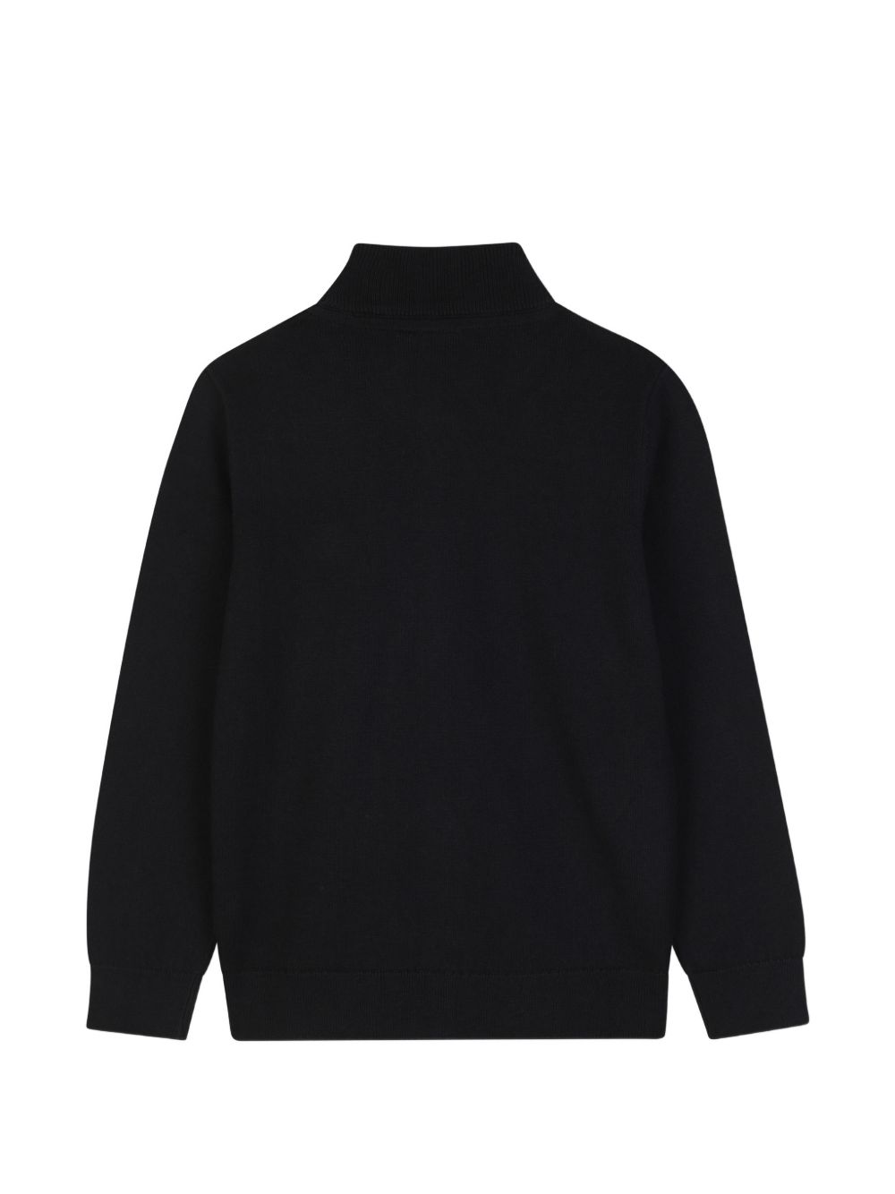 Cardigan per bambino Boss Kids nero con applicazione logo J53360 09B BOSS KIDS 