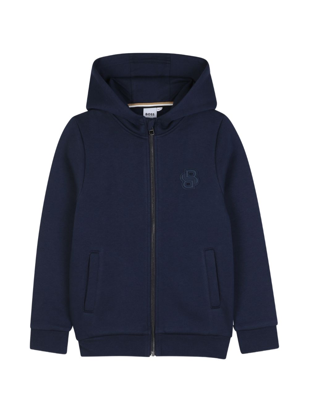 Felpa per bambino Boss Kids blu con logo sul petto J53366 849 BOSS KIDS 