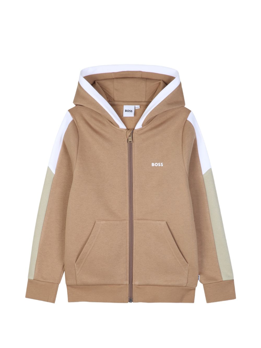 Felpa per bambino Boss Kids marrone con logo sul davanti J53368 269 BOSS KIDS 