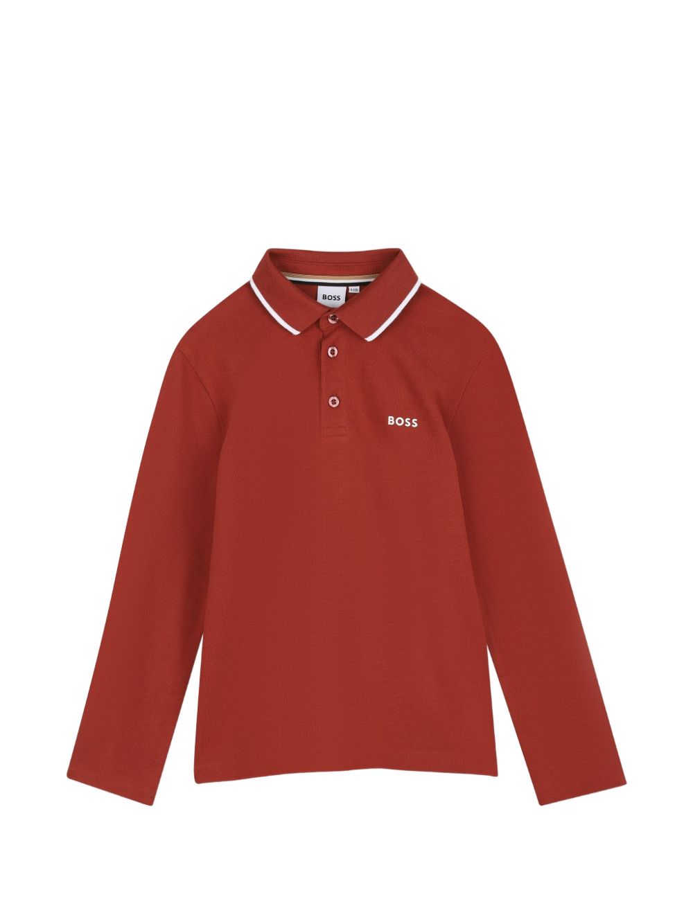 T-shirt per bambino Boss Kids rossa con colletto stile polo J53376 95G BOSS KIDS 