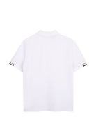 T-shirt per bambino Boss Kids bianca con colletto stile polo J53378 10P BOSS KIDS 