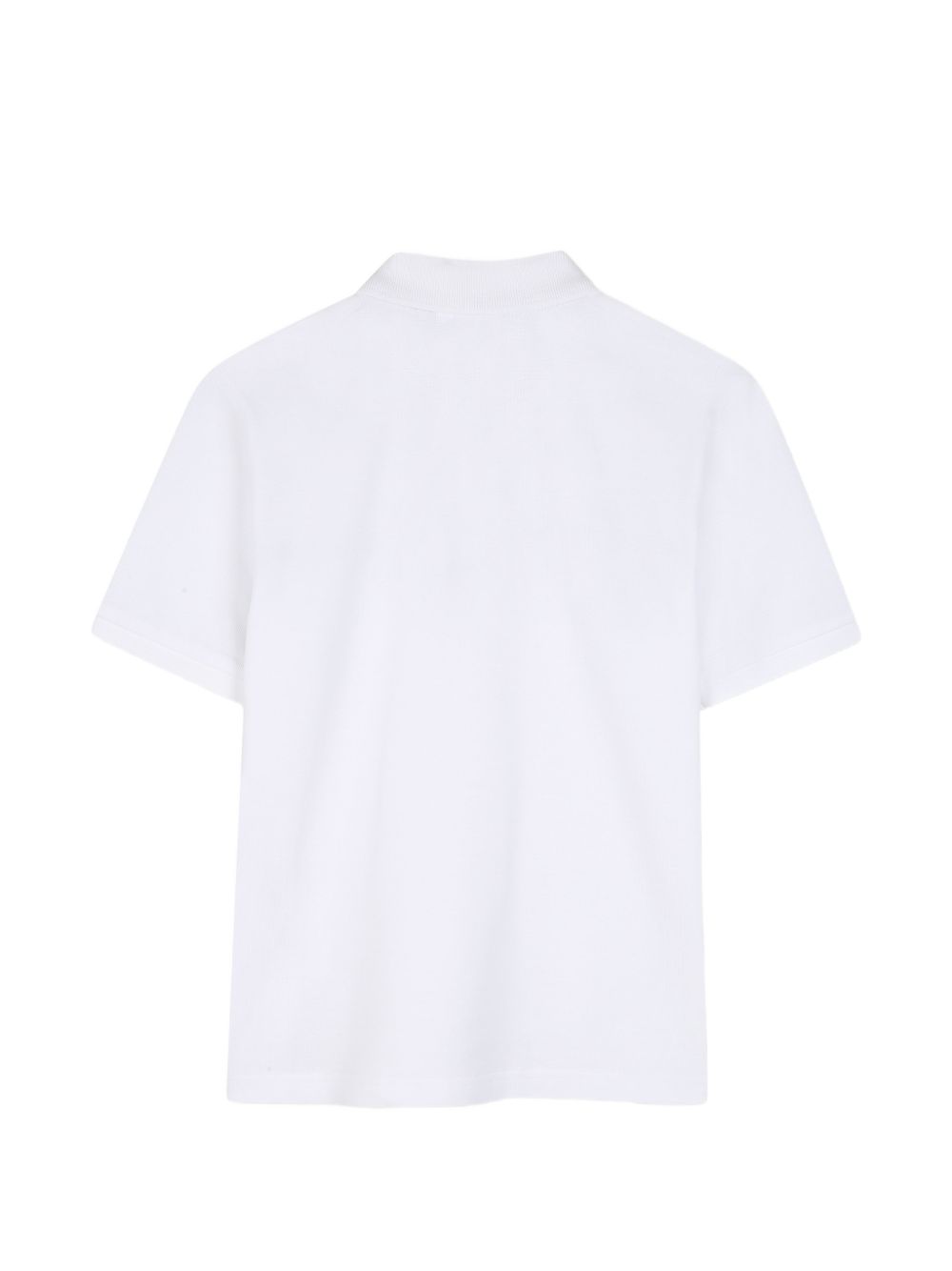 T-shirt per bambino Boss Kids bianca con motivo a righe orizzontali J53384 10P BOSS KIDS 
