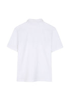T-shirt per bambino Boss Kids bianca con motivo a righe orizzontali J53384 10P BOSS KIDS 