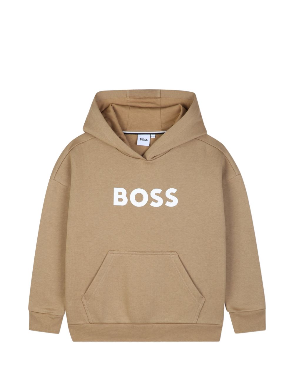 Felpa per bambino Boss Kids beige con logo sul davanti J53396 269 BOSS KIDS 