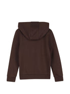 Felpa per bambino Boss Kids marrone con stampa con logo sul davanti J53400 343 BOSS KIDS 