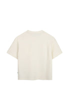 T-shirt per bambino Boss Kids bianco con lavorazione a nido d'ape J53421 120 BOSS KIDS 
