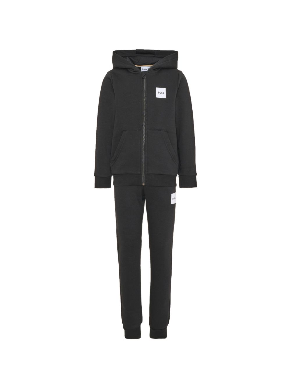 Tuta sportiva per bambino Boss Kids nera con logo sul davanti J53442 09B BOSS KIDS 