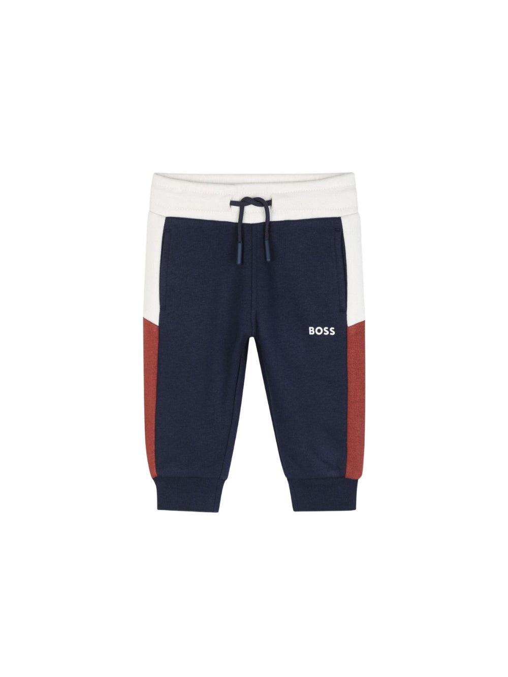 Pantaloni sportivi per neonato Boss Kids blu con stampa logo J53468 849 BOSS KIDS 