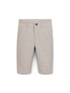 Pantaloni per neonato Boss Kids beige con trama feltrata J53469 B51 BOSS KIDS 