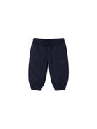 Pantaloni sportivi per neonato Boss Kids blu con logo sul davanti J53471 849 BOSS KIDS 