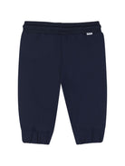 Pantaloni sportivi per neonato Boss Kids blu con logo sul davanti J53471 849 BOSS KIDS 
