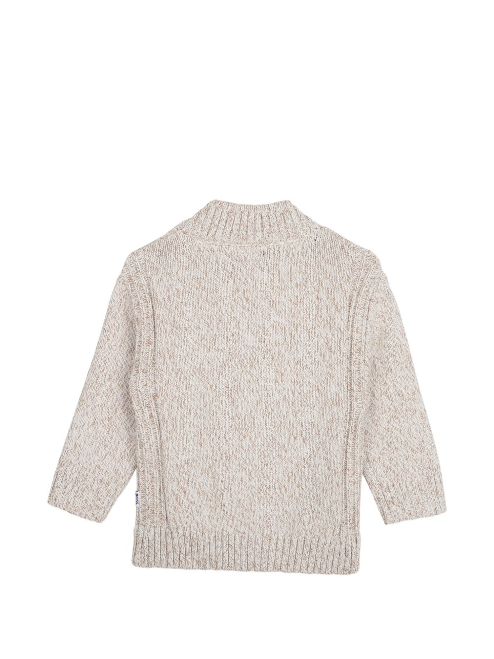 Cardigan per neonato Boss Kids beige con trama a intreccio J53472 120 BOSS KIDS 