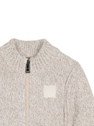 Cardigan per neonato Boss Kids beige con trama a intreccio J53472 120 BOSS KIDS 