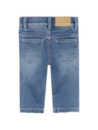 Jeans per neonato Boss Kids blu con effetto vissuto J53474 Z18 BOSS KIDS 