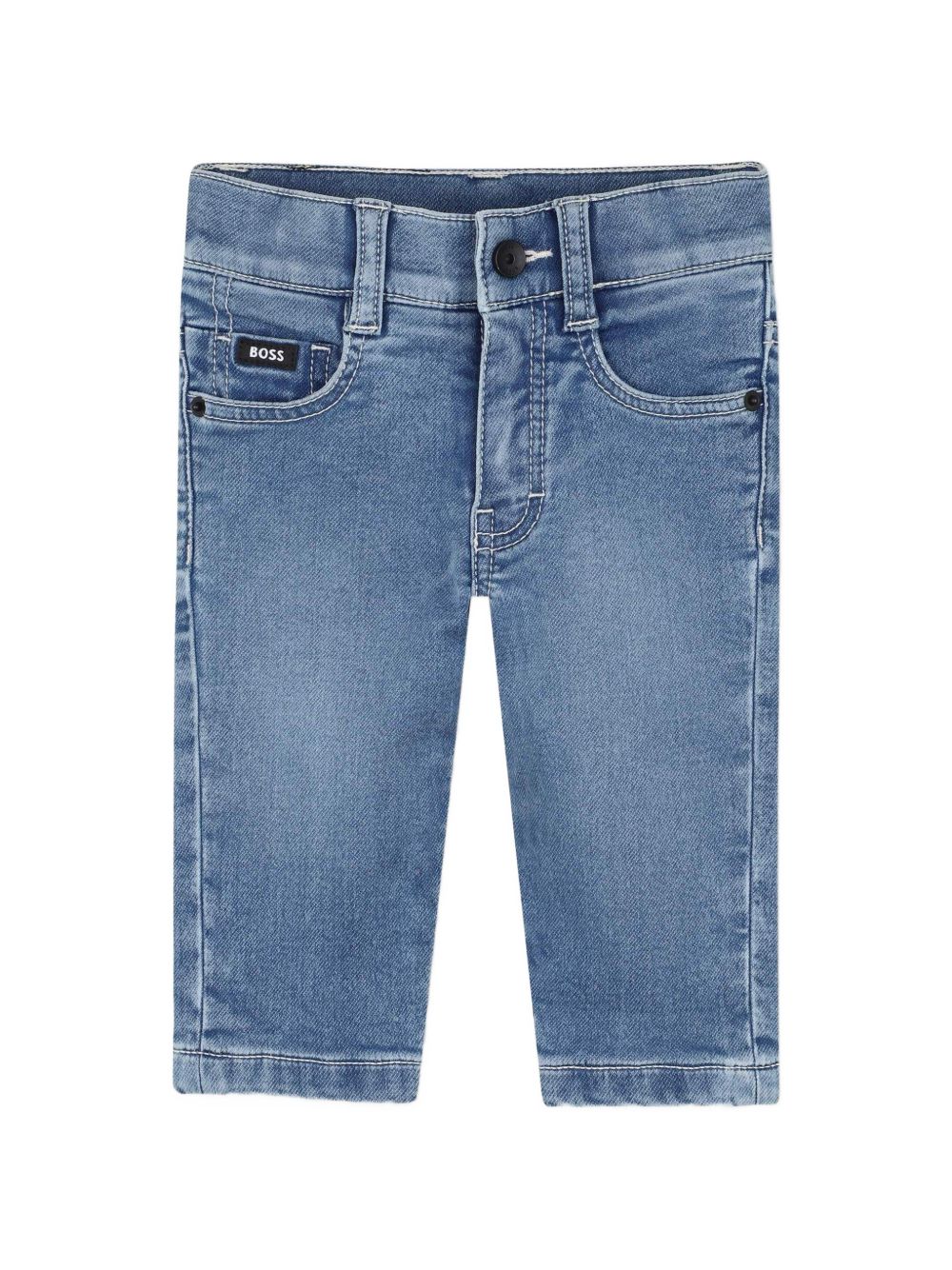 Jeans per neonato Boss Kids blu con effetto vissuto J53474 Z18 BOSS KIDS 