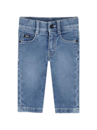 Jeans per neonato Boss Kids blu con effetto vissuto J53474 Z18 BOSS KIDS 