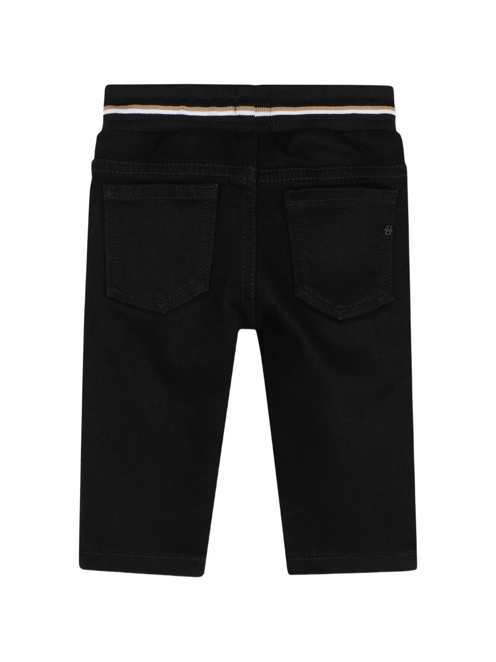 Jeans per neonato Boss Kids neri con vita con coulisse J53475 09B BOSS KIDS 