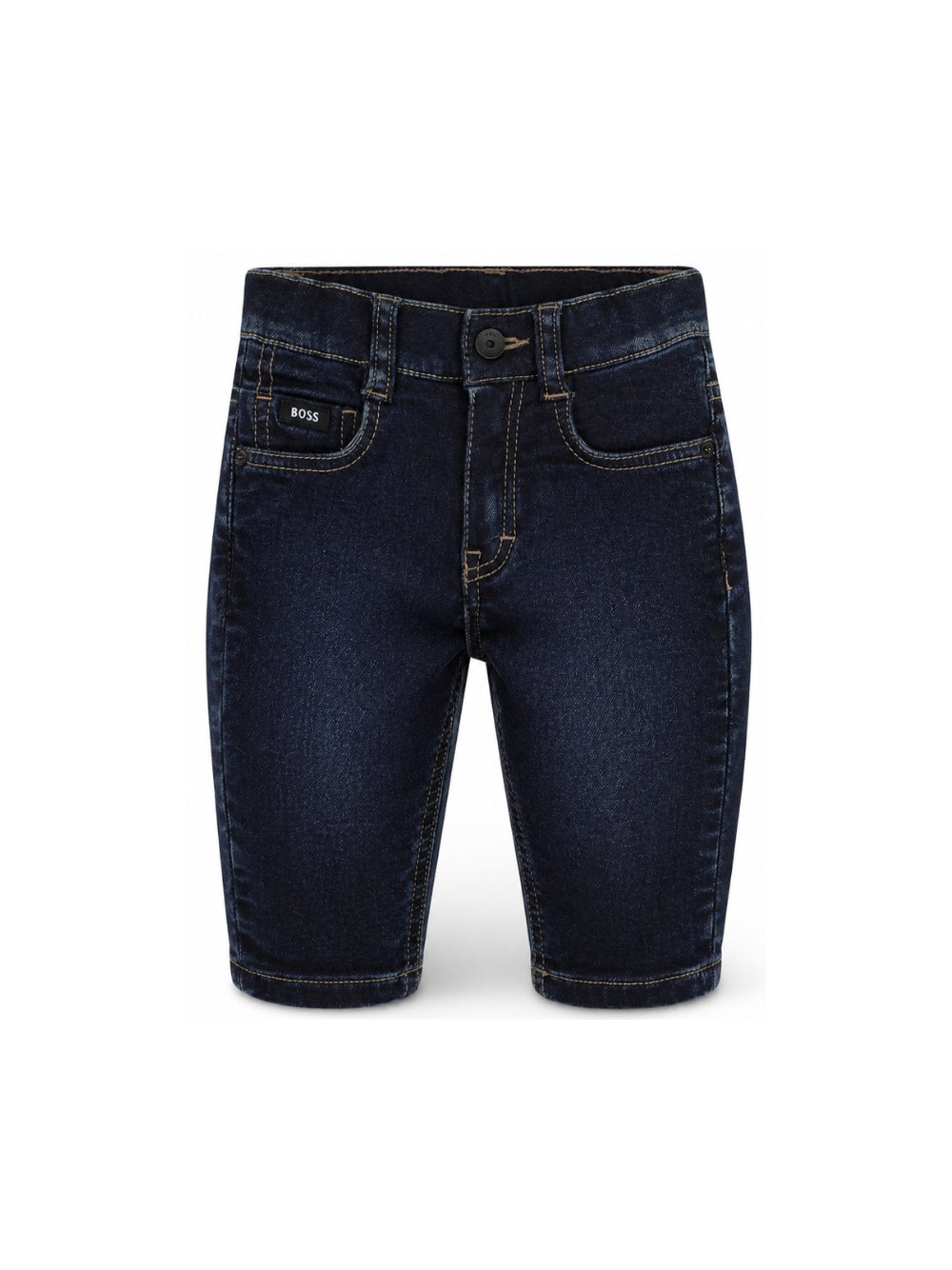 Jeans per neonato Boss Kids blu con impunture a contrasto J53476 Z07 BOSS KIDS 