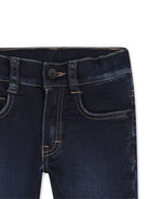 Jeans per neonato Boss Kids blu con impunture a contrasto J53476 Z07 BOSS KIDS 