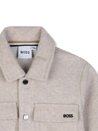 Giubbino per neonato Boss Kids beige con colletto J53477 B51 BOSS KIDS 