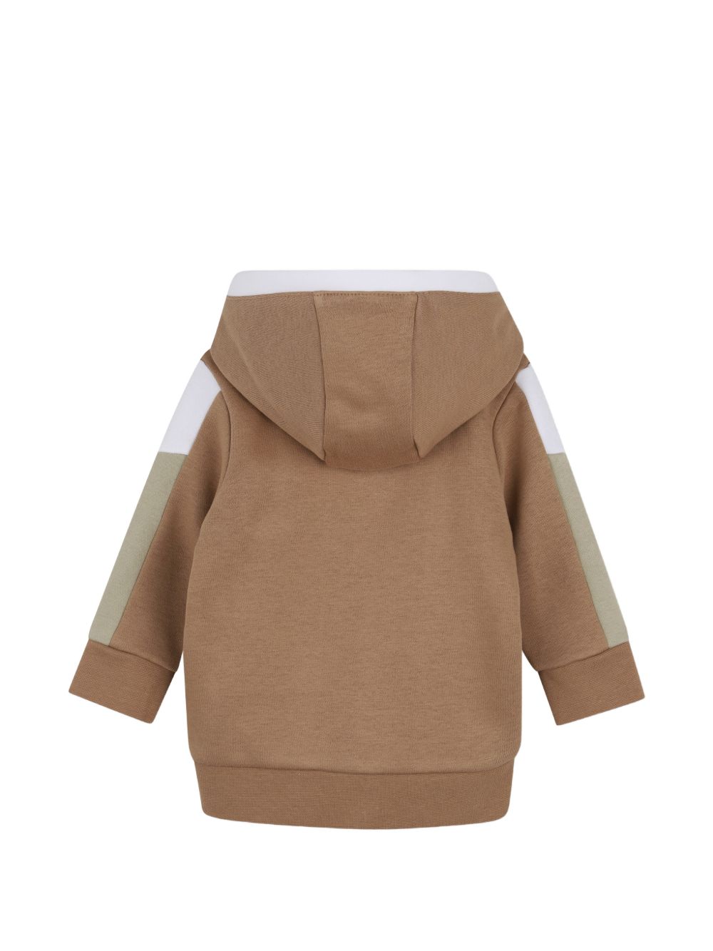 Felpa per neonato Boss Kids marrone con stampa con logo sul petto J53480 269 BOSS KIDS 