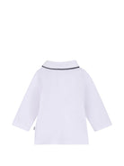 T-shirt per neonato Boss Kids bianca con colletto stile polo J53481 10P BOSS KIDS 