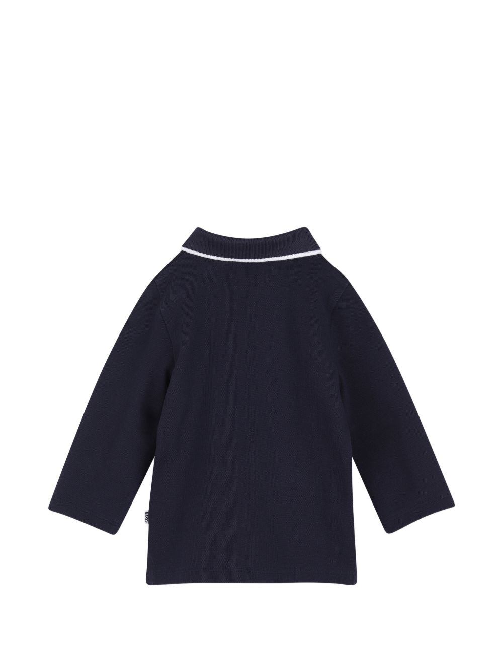 T-shirt per neonato Boss Kids blu con colletto stile polo J53481 849 BOSS KIDS 