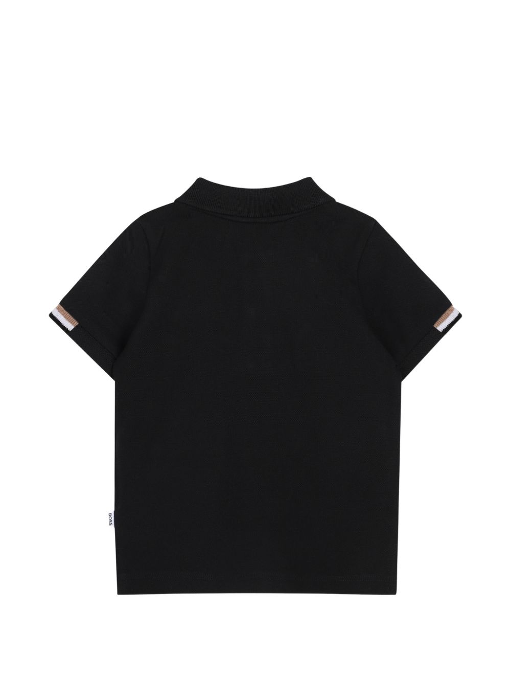 T-shirt per neonato Boss Kids nera con colletto stile polo J53484 09B BOSS KIDS 