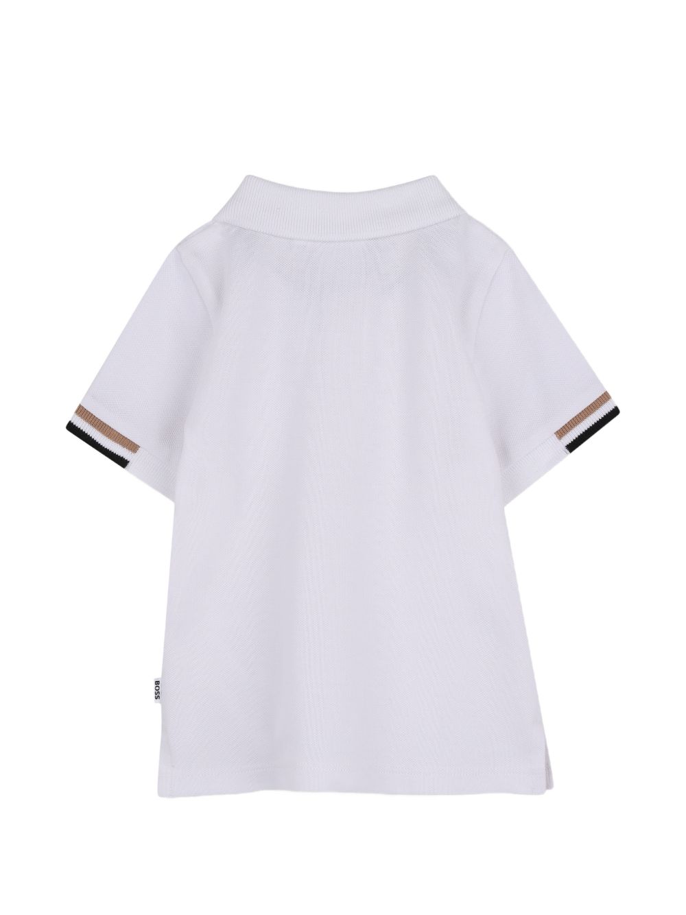 T-shirt per neonato Boss Kids bianca con colletto stile polo J53484 10P BOSS KIDS 