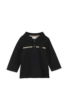 T-shirt per neonato Boss Kids nera con motivo a righe orizzontali J53485 09B BOSS KIDS 