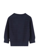 Maglione per neonato Boss Kids blu con logo sul davanti J53486 849 BOSS KIDS 