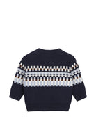 Maglione per neonato Boss Kids blu con motivo Fair Isle J53487 849 BOSS KIDS 