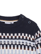 Maglione per neonato Boss Kids blu con motivo Fair Isle J53487 849 BOSS KIDS 