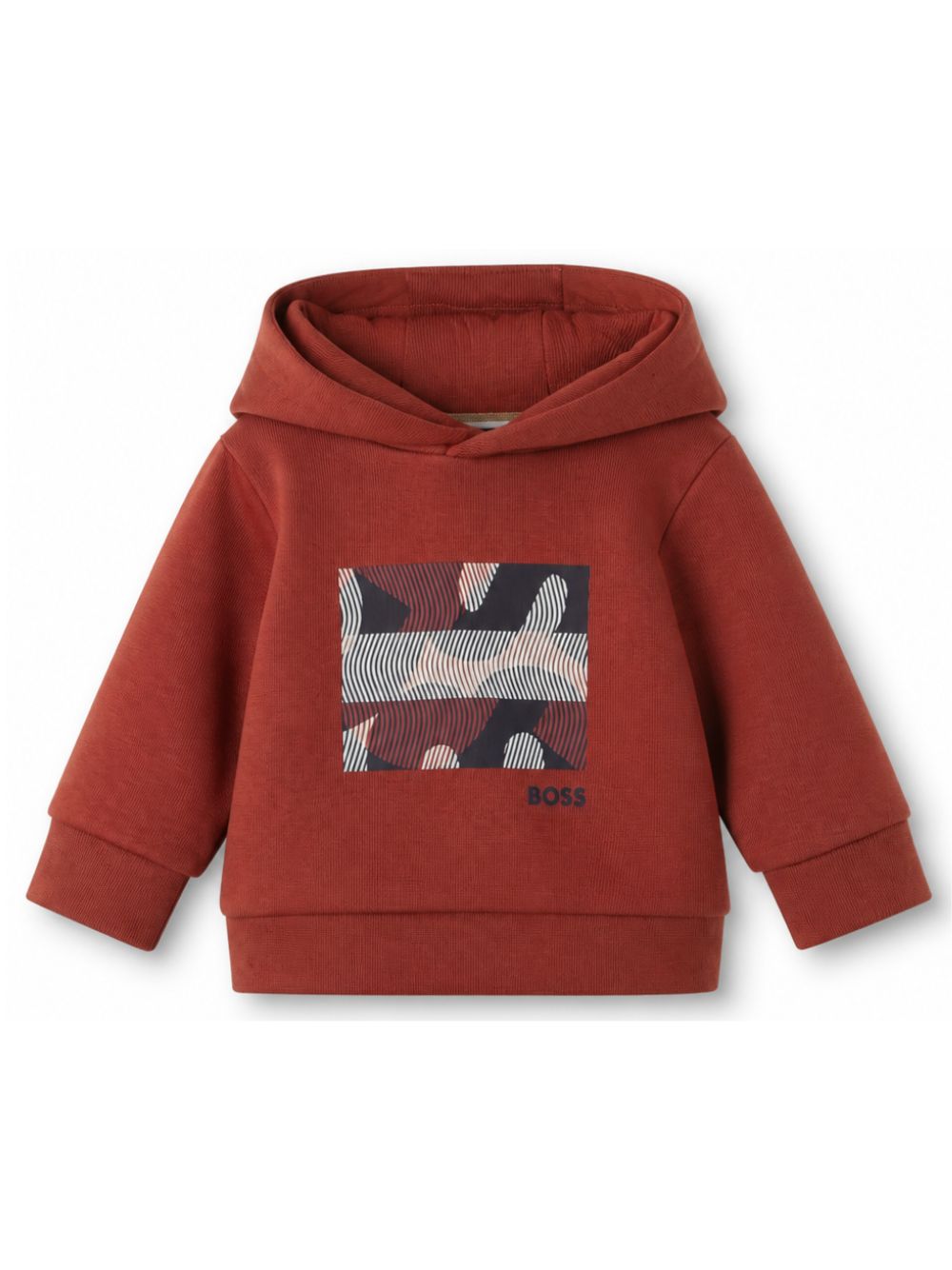 Felpa per neonato Boss Kids rossa con logo sul davanti J53492 95G BOSS KIDS 