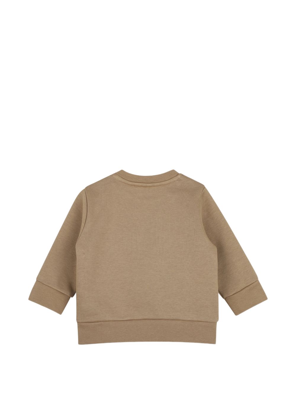 Felpa per neonato Boss Kids beige con stampa logo sul davanti J53493 269 BOSS KIDS 