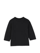T-shirt per neonato Boss Kids nera con logo sul davanti J53502 09B BOSS KIDS 