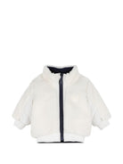 Giubbino per neonato Boss Kids blu con texture teddy J53505 120 BOSS KIDS 