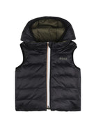 Gilet imbottito per neonato Boss Kids nero reversibile verde J53506 63D BOSS KIDS 